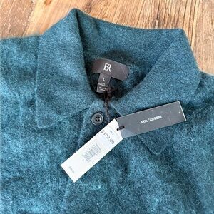 Banana Republic Deep Teal Zip-Up Sweater